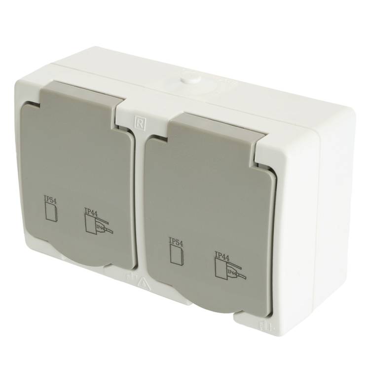 Розетка 2-местная Stekker PST16-22-54 49730