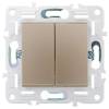 Выключатель 2-клавишный IEK Skandy SK-V20-0-10-K98 песочный фото 5