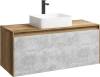 Мебель для ванной Aqwella 5 stars Mobi 120 дуб балтийский, бетон светлый фото 3