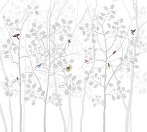 Бесшовные Eco обои Ortograf Flora 31236 Eliza Жемчуг ОЕ-Р3