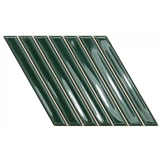 Керамическая плитка WOW Spike Bars 135016 A Royal Green Gloss 15x25.9
