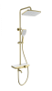 Душевая стойка Wonzon & Woghand WW-B3099-A-BG с термостатом, золото