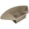 Мойка кухонная Uperwood Quartz UPD-06 3910202121 бежевая, 100.6x51 фото 4