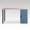 Стол письменный Гуд Лакк Ингар S01552 Дуб беленый/серо-бирюзовый/черный фото 2