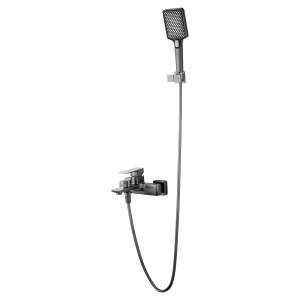 Смеситель для ванны Wonzon & Woghand WW-88639003A-BGM с душевым гарнитуром, темный графит