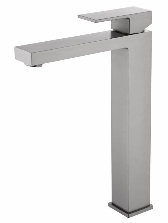 Смеситель для раковины Wonzon & Woghand WW-88239016-BGM высокий, темный графит