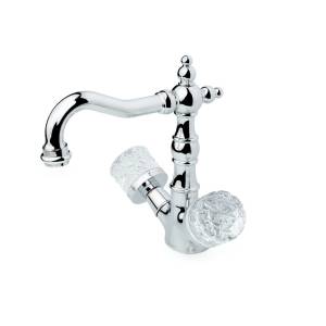 Смеситель для раковины Boheme Crystal 272-CRST высокий, хром