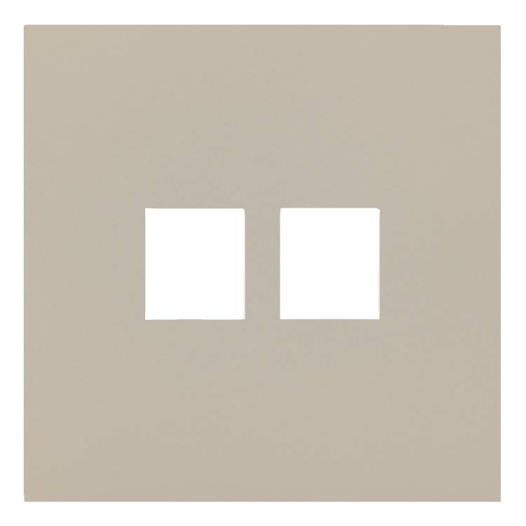 Лицевая панель для двойной информационной розетки Rikett 35442 LT латте