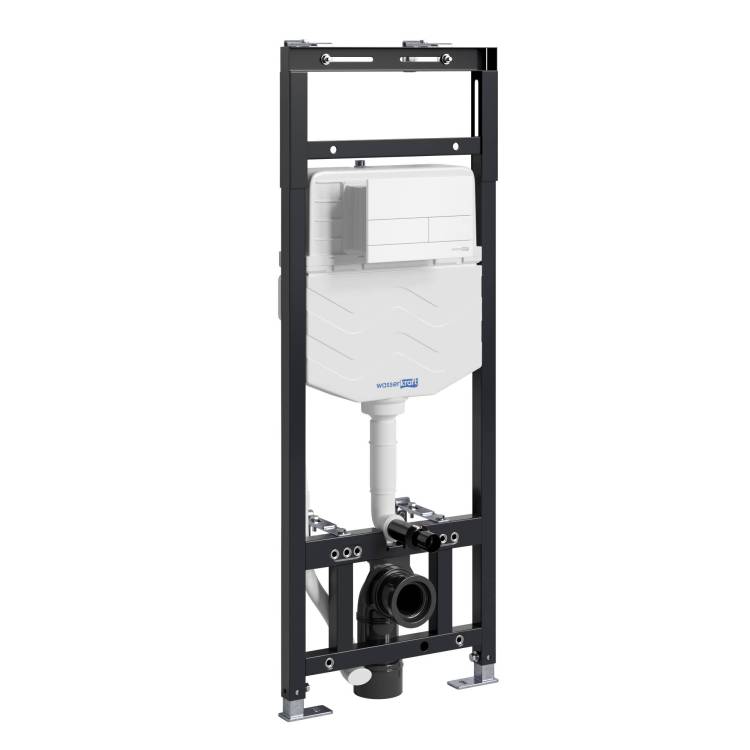 Система инсталляции для унитазов Wasserkraft New Aller 10TLT.010.ME.WM04 клавиша белый матовый