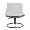 Кресло Tetchair Oslo 25480 VT shape silver, графит велюр, букле, экокожа фото 5