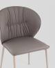 Набор из 2 стульев Stool Group Deia DC1151 S301-05 gr.l X2 серая экокожа серые ножки фото 8