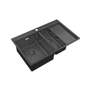 Кухонная мойка Zorg Inox PVD 5178-2-L grafit