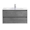 Тумба под раковину Belbagno Kraft KRAFT-900-2C-SO-CG 90x46x50 Cemento Grigio подвесная с двумя выкатными ящиками