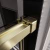 Душевая дверь в нишу Veconi Premium Trento PTD40-G-150-01-C4 профиль брашированное золото, стекло прозрачное, 150x200 фото 4