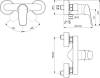 Смеситель для душа Ideal Standard Ceraflex B1720AA фото 3