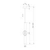 Подвесной светодиодный светильник Eurosvet Lance 50191/1 LED черный/золото фото 2