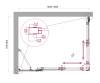 Душевой уголок BelBagno LUCE-AH-21-105/80-C-Cr профиль хром, стекло прозрачное, 105x80x195 фото 2