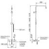 Душевая система Remer Elegance EQ34ASSDNO черный матовый, с изливом, с термостатом фото 3