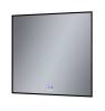 Зеркало Grossman Pragma-норма Black 1880802 800x800x45 мм, LED с сенсорным выключателем и подогревом