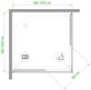 Душевой уголок Royal Bath HPD RB 100 HPD-T 100x100 фото 5
