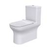 Унитаз-моноблок Comforty CF3C6328P, горизонтальный выпуск, сиденье микролифт, тонкое, белый глянец