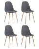 Набор из 4 стульев Stool Group Валенсия SN OS-001 1009-26 X4 темно-серый