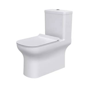 Унитаз-моноблок Comforty CF3C6328P, горизонтальный выпуск, сиденье микролифт, тонкое, белый глянец