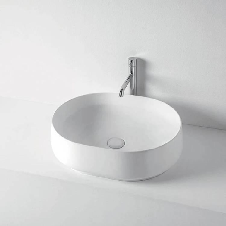 Раковина Kerasan F10 460530 накладная, 55 см, белая матовая