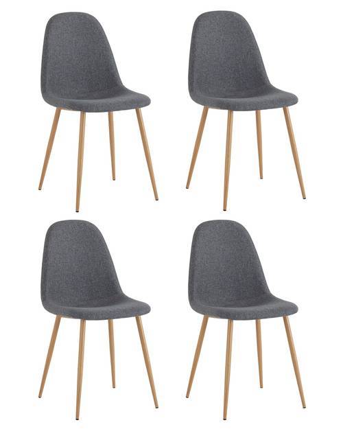 Набор из 4 стульев Stool Group Валенсия SN OS-001 1009-26 X4 темно-серый