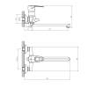 Смеситель для ванны Decoroom DR70 DR70043 одноручный универсальный с поворотным изливом 300 мм Хром фото 2