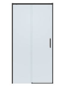 Душевая дверь в нишу Cezares PLANE-BF-1-100-C-GM профиль оружейная сталь, стекло прозрачное, 100x195