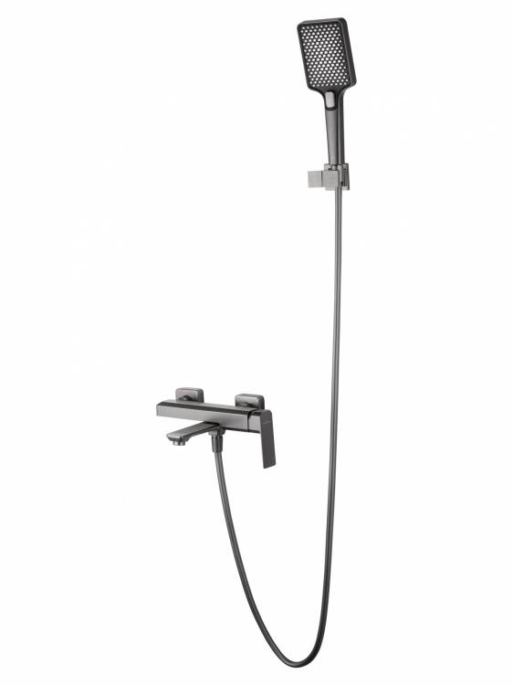 Смеситель для ванны Wonzon & Woghand WW-88639011-BGM с душем, темный графит