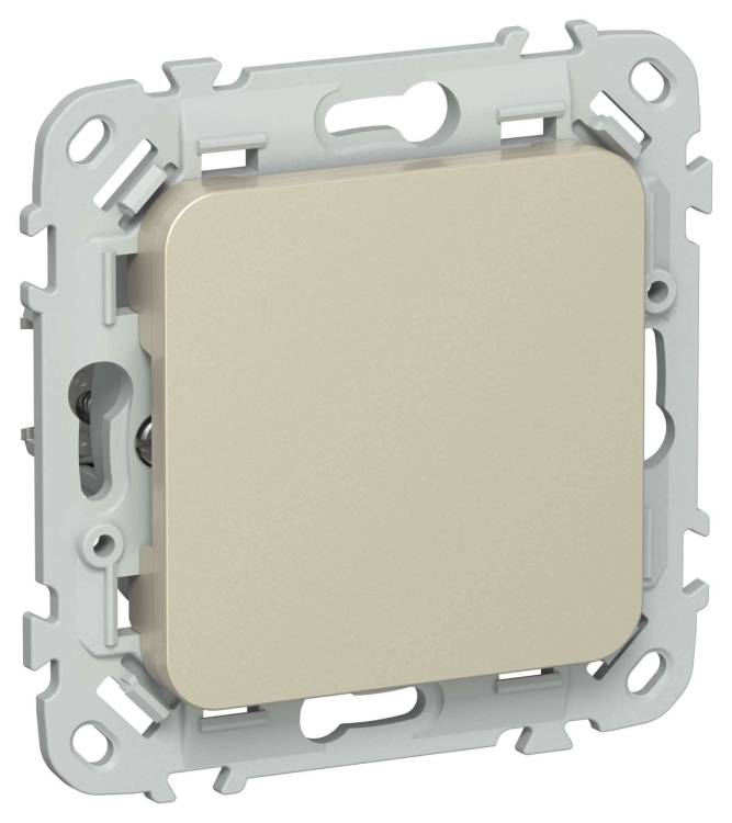 Заглушка с суппортом IEK Flite FI-PL10-K37 шампань