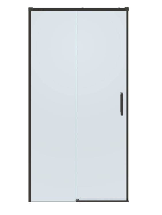 Душевая дверь в нишу Cezares PLANE-BF-1-100-C-GM профиль оружейная сталь, стекло прозрачное, 100x195