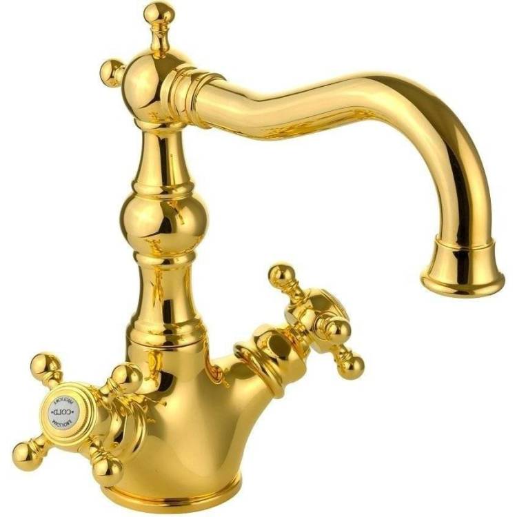 Смеситель для раковины Migliore Arcadia 18398 золотой