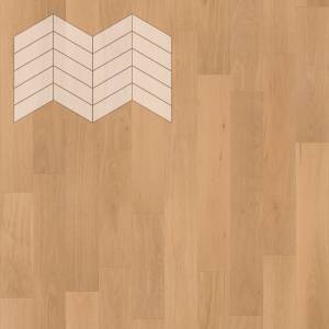 Паркетная доска Lab Arte Chevron Pro Французская Елка Дуб Натур Флора лак 337-400x110x14