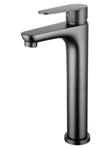 Смеситель для раковины Wonzon & Woghand WW-A40232-BGG высокий, темный графит