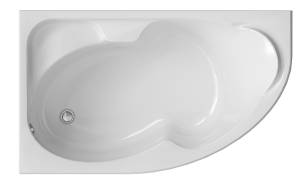 Акриловая ванна Creto Doris 14-17090L левая, белая, 170x90, с каркасом