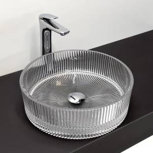 Раковина Comforty CF21001 стеклянная, прозрачное стекло