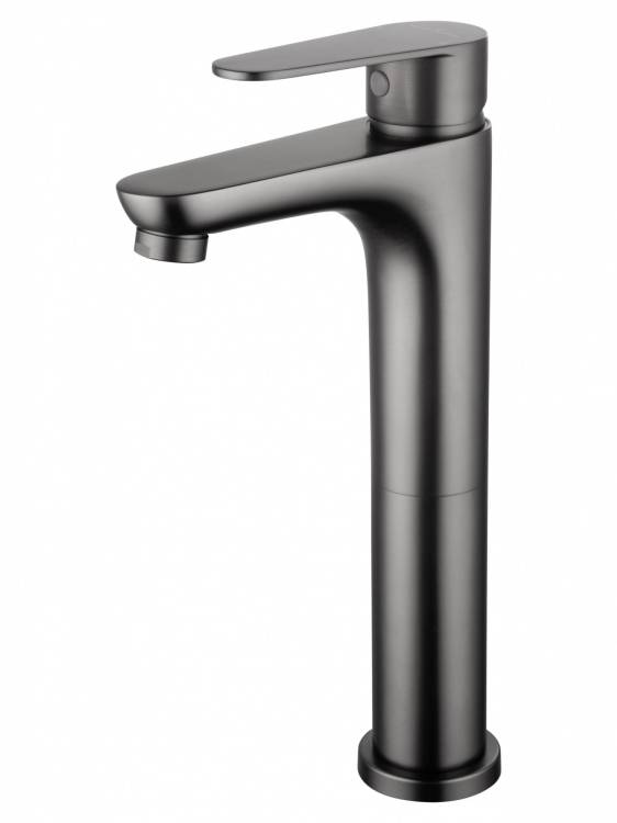 Смеситель для раковины Wonzon & Woghand WW-A40232-BGG высокий, темный графит