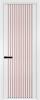 Межкомнатная дверь Profil Doors 3 AGP цвет профиля Вайт, стекло безопасное 6 мм мору розовое 600x2000
