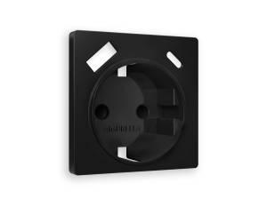 Лицевая панель для электрической розетки с заземлением со шторками 2USB A+C Ambrella Volt Alfa AP8100