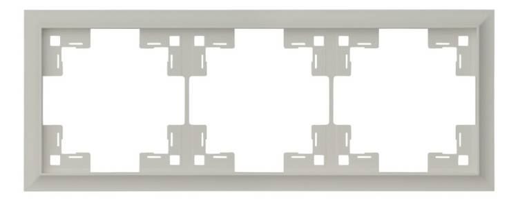 Трехместная рамка Rikett Classic 35930 LN лен