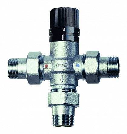Вентиль термостатический FAR 1, американки 25÷65°C