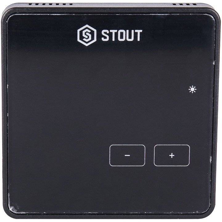 Комнатный терморегулятор Stout R-8z, беспроводной, черный, 230 B (STE-0101-008004)