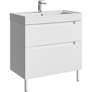 Тумба с раковиной Aqwella Vancouver VAN01082N белый, 81x45.5
