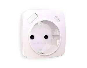 Лицевая панель для электрической розетки с заземлением со шторками 2USB A+C Ambrella Volt Omega OP2100