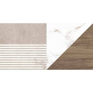 Керамическая плитка Laparet Savage 34079 Коричневый Узор 25x50