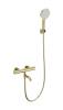 Смеситель для ванны Wonzon & Woghand WW-B3013-A1-BG с душем и термостатом, брашированное золото