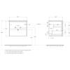 Тумба под раковину Belbagno Kraft KRAFT-600-2C-SO-CG 60x46x50 Cemento Grigio подвесная с двумя выкатными ящиками фото 10